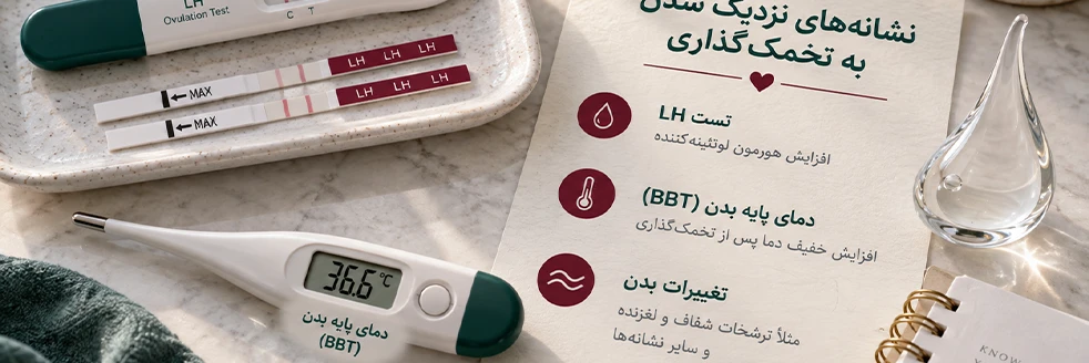 نشانه‌های نزدیک شدن به تخمک گذاری با تست LH و دمای پایه بدن