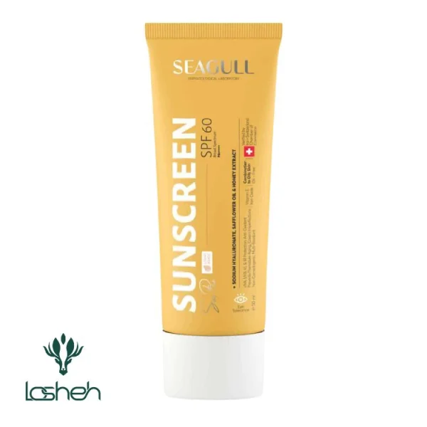 کرم ضدآفتاب فاقد رنگ SPF 60 سی گل