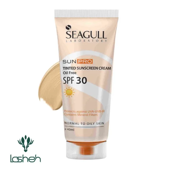 کرم ضدآفتاب رنگی فاقد چربی سی گل SPF30