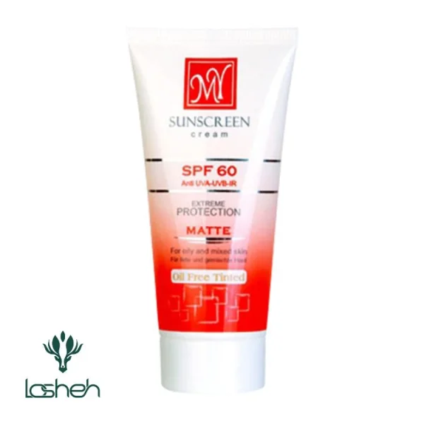 کرم ضدآفتاب مات رنگی فاقد چربی SPF 60 مای