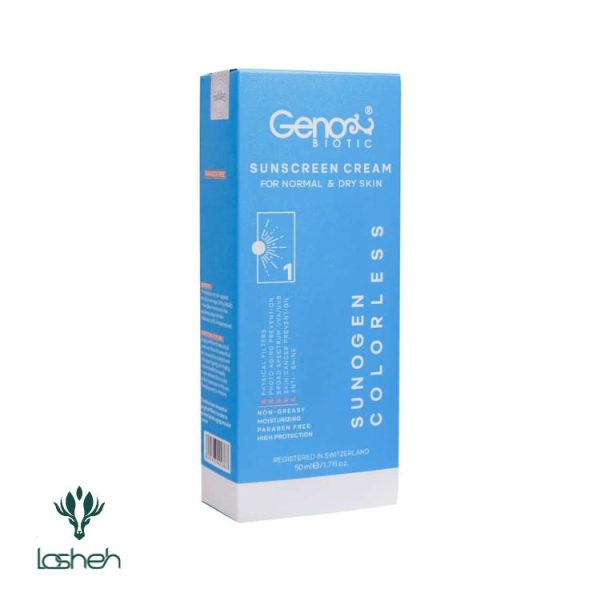 کرم ضدآفتاب پوست خشک سانوژن ژنوبایوتیک SPF50