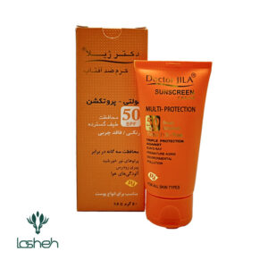 کرم ضدآفتاب مولتی پروتکشن SPF50 دکتر ژیلا