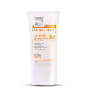 ضد آفتاب SPF50 سان سلوشن مناسب انواع پوست بی رنگ مای فارما