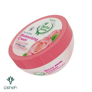 کرم کاسه‌ای مرطوب کننده صورت و بدن با رایحه رز و شیر آردن هرباسنس
