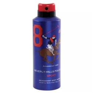 اسپری دئودورانت مردانه بورلی هیلز پولو کلاب مدل Number 8 حجم 175 میل