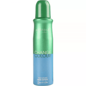 اسپری رنگ مو حرارتی و فانتزی مورفوس حجم 150 میل - (رنگ سبز به آبی)