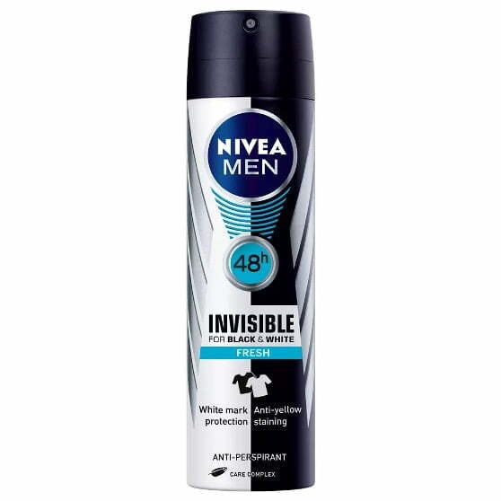 اسپری مردانه اینویزیبل بلک اند وایت فرش ضد تعریق نیوا 150 میلی لیتری اسپری مردانه اینویزیبل بلک اند وایت فرش ضد تعریق نیوا 150 میلی لیتری