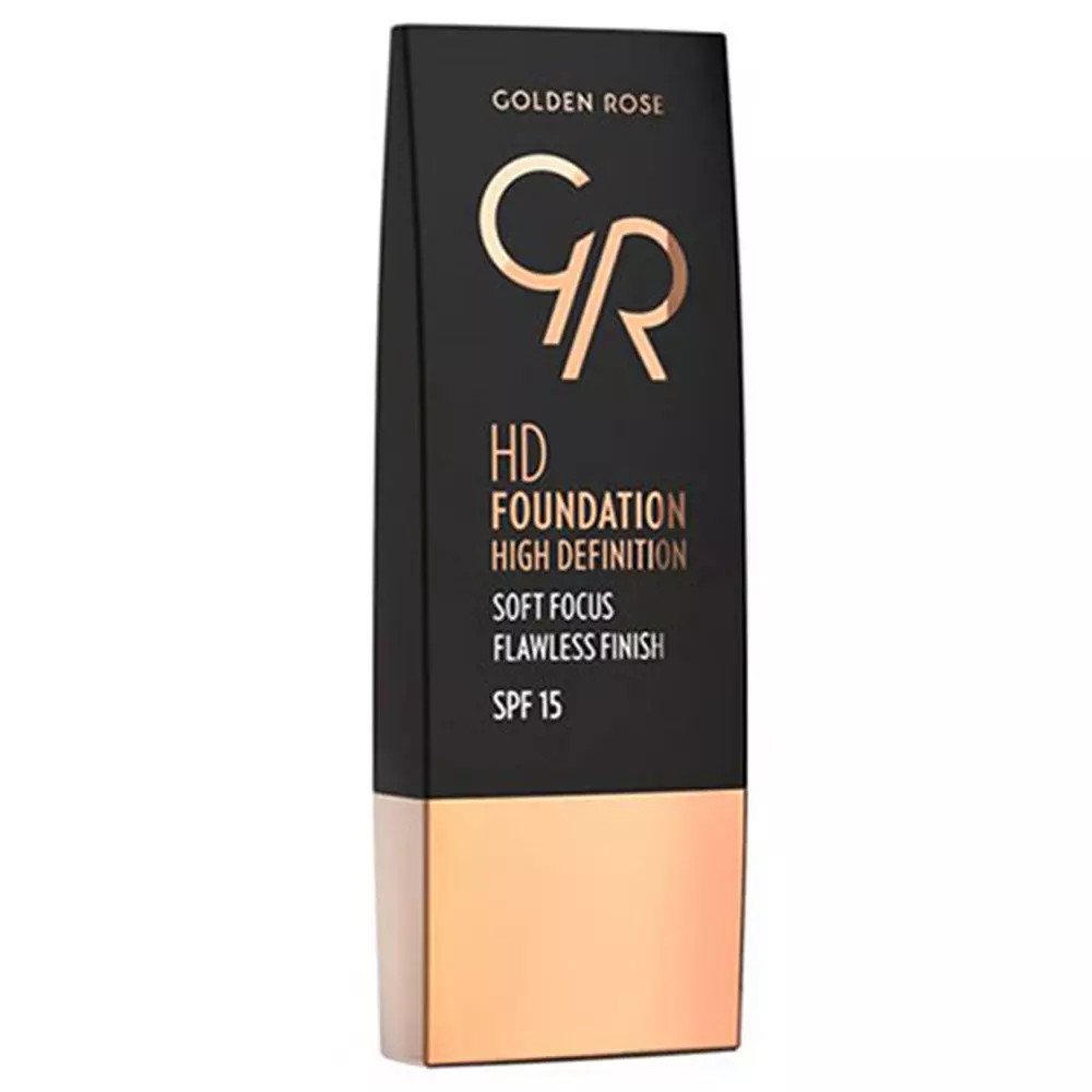 خرید کرم پودر SPF15 گلدن رز مدل HD مناسب پوست خشک و حساس