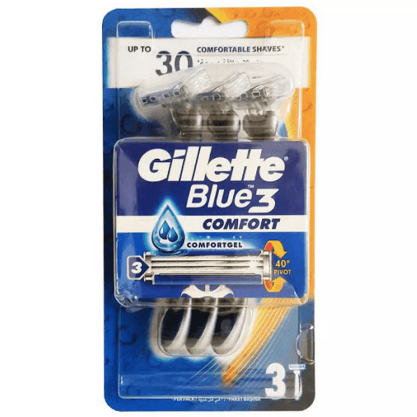 خود تراش مردانه 3 تیغه ژیلت مدل Blue3 Comfort خود تراش مردانه 3 تیغه ژیلت مدل Blue3 Comfort