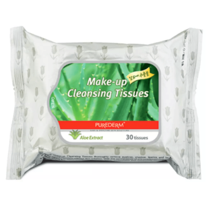 دستمال مرطوب پاک کننده آرایش پیوردرم حاوی عصاره آلوئه ورا بسته 30 عددی