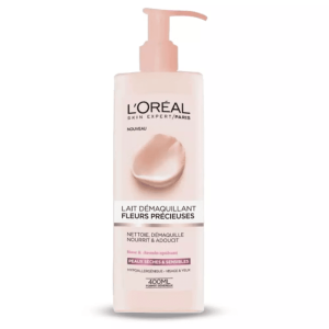 شیر پاک کن و نرم کننده پوست خشک و حساس لورال مدل Rare Flowers حجم 400 میل