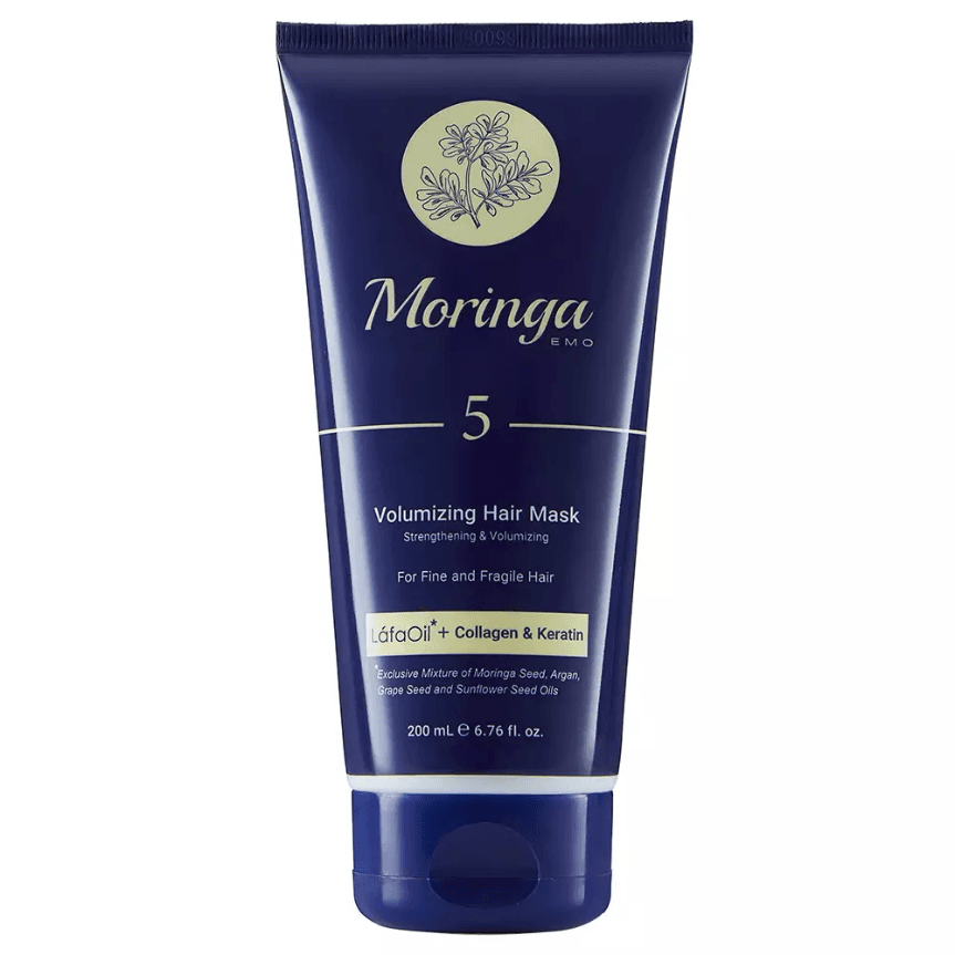 ماسک مو حجم دهنده مورینگا امو مناسب مو نازک و شکننده کد 5 حجم 200 میل ماسک مو حجم دهنده مورینگا امو مناسب مو نازک و شکننده کد 5 حجم 200 میل - تصویر 1