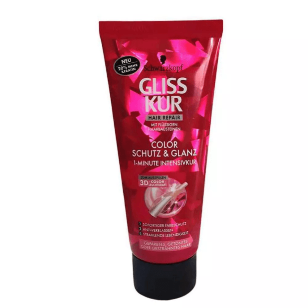 ماسک مو گلیس مدل Schutz & Glanz مناسب موهای رنگ شده حجم 200 میل ماسک مو گلیس مدل Schutz & Glanz مناسب موهای رنگ شده حجم 200 میل - تصویر 1