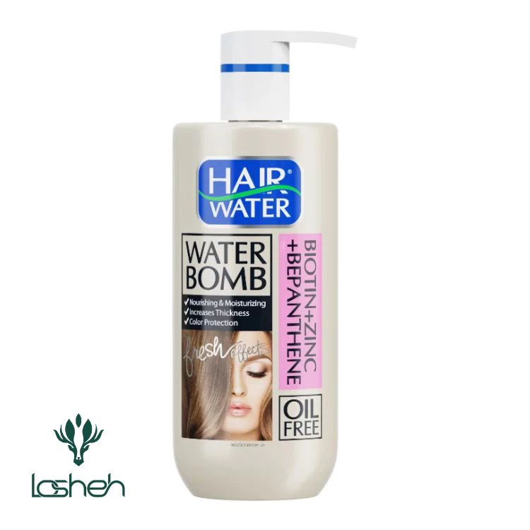 کرم آبرسان موی سر حاوی بیوتین، زینک و بپانتین کامان|واتر بمب موی کامان حاوی زینک، بیوتین و بپانتین حجم 400 میل کرم آبرسان موی سر حاوی بیوتین، زینک و بپانتین کامان