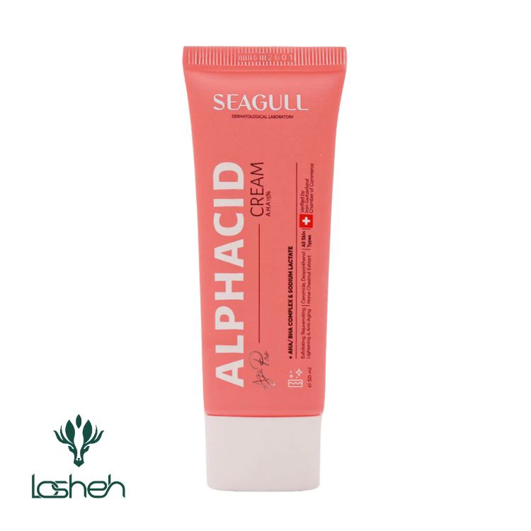 کرم آلفاسید A.H.A 15% سی گل|ضد چروک آلفاسید سی گل مدل 15 AHA|کرم ضد چروک آلفاسید سی گل مدل 15 AHA کرم آلفاسید A.H.A 15% سی گل