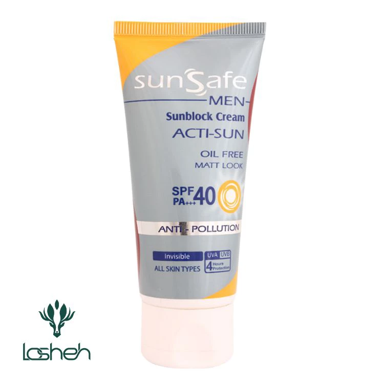 کرم ضدآفتاب آقایان SPF40 سان سیف کرم ضدآفتاب آقایان SPF40 سان سیف