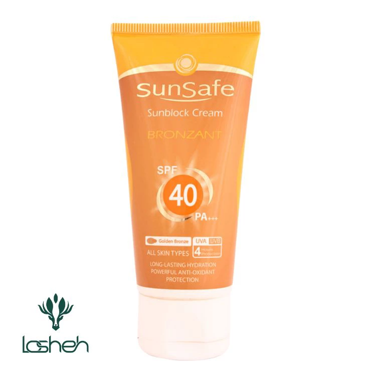 کرم ضدآفتاب برنزه‌کننده SPF40 سان سیف