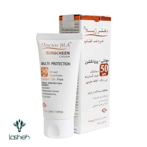 کرم ضدآفتاب مولتی پروتکشن SPF50 دکتر ژیلا