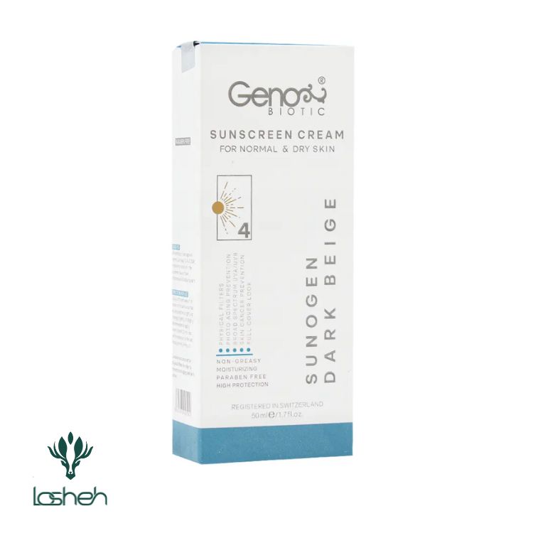 کرم ضدآفتاب پوست خشک سانوژن ژنوبایوتیک SPF50