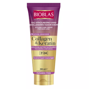کرم مو ترمیم کننده بیوبلاس حاوی کلاژن و کراتین حجم 250 میل