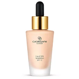 کرم پودر ابریشمی SPF12 اوریفلیم سری جیوردانی گلد مدل Liquid Silk حجم 30 میل