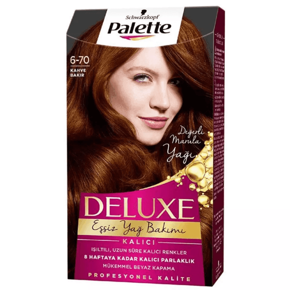 کیت رنگ مو پلت سری دلوکس حجم 50 میل - شماره 6.70 (مسی قهوه) کیت رنگ مو پلت سری دلوکس حجم 50 میل - شماره 6.70 (مسی قهوه) - تصویر 1