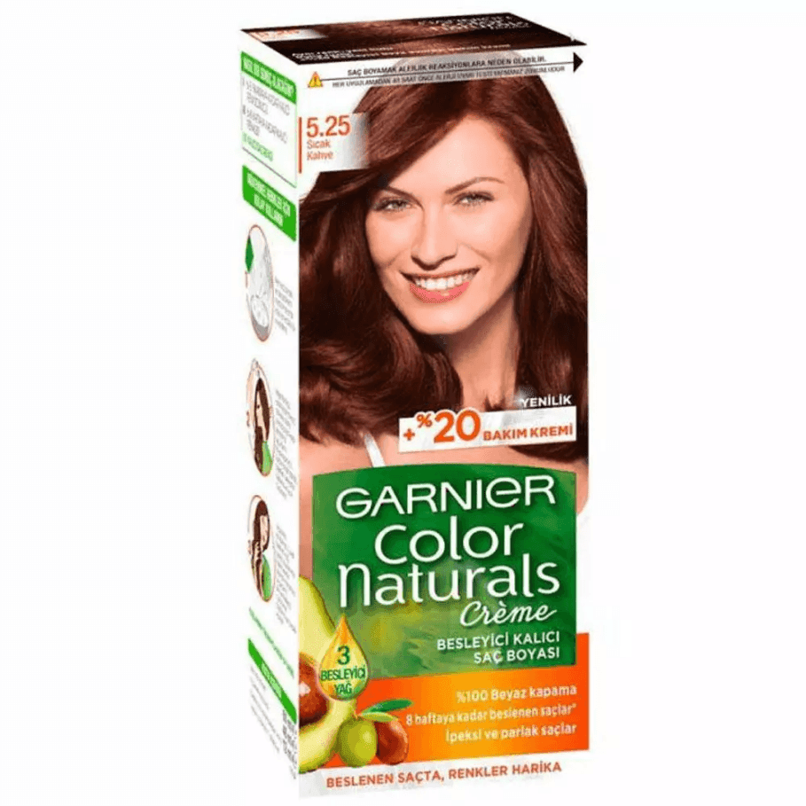 کیت رنگ مو گارنیه مدل Color Naturals حجم 40 میل - شماره 5.25 (رنگ قهوه ای شکلاتی) کیت رنگ مو گارنیه مدل Color Naturals حجم 40 میل - شماره 5.25 (رنگ قهوه ای شکلاتی) - تصویر 1