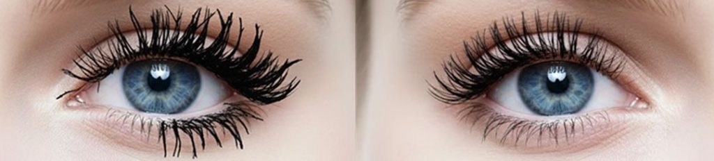 بنر مژه های بهم چسبیده