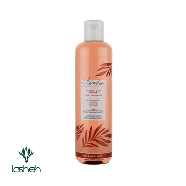 شامپو حاوی عصاره حنا و جوانه گندم مناسب انواع مو ماکسیمیلیان