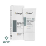 فلوئید ضد آفتاب مناسب پوست‌های دارای لک وایت‌ویت SPF 50 ویتالیر بژ طبیعی