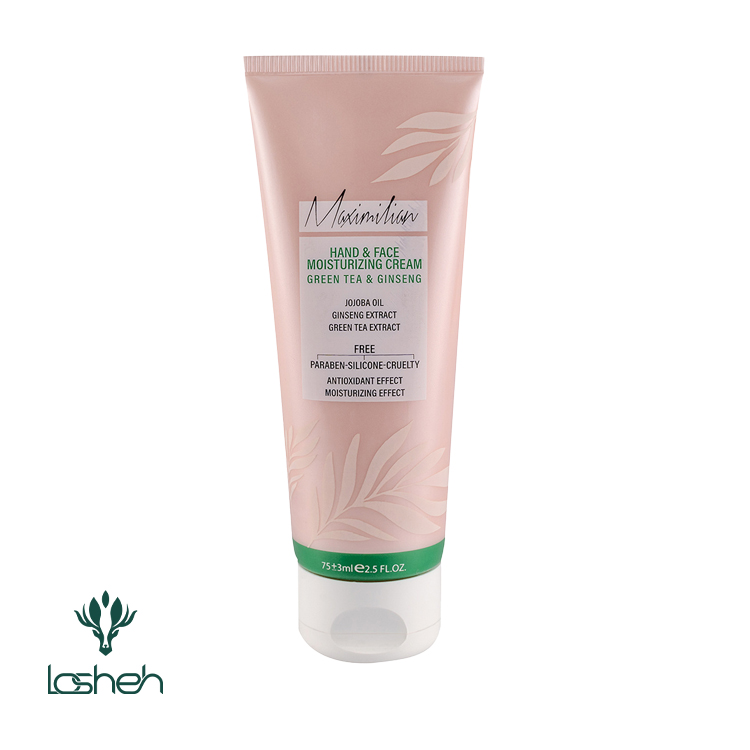 کرم مرطوب کننده دست و صورت چای سبز و جنسینگ ماکسیمیلیان