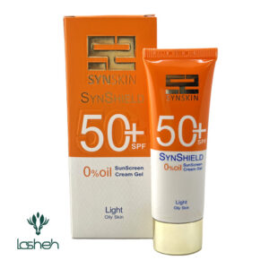 کرم ژل ضد آفتاب رنگی با spf50 ساین اسکین مدل synshield مناسب پوست مختلط تا چرب