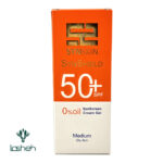 کرم ژل ضد آفتاب رنگی با spf50 ساین اسکین مدل synshield