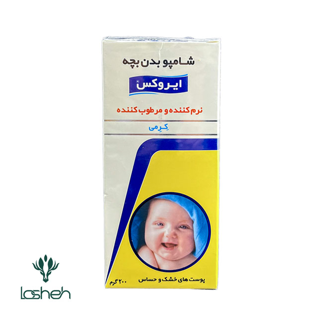 شامپو بدن کرمی بچه ایروکس مناسب پوست‌های خشک و حساس