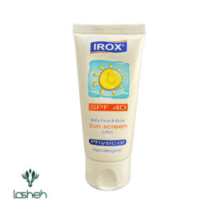 لوسیون ضد آفتاب فیزیکال کودکان SPF40 ایروکس مناسب پوست حساس و نازک