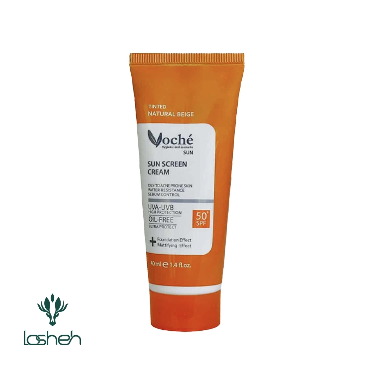 کرم ضد آفتاب وچه با SPF50 مناسب پوست چرب و مستعد آکنه