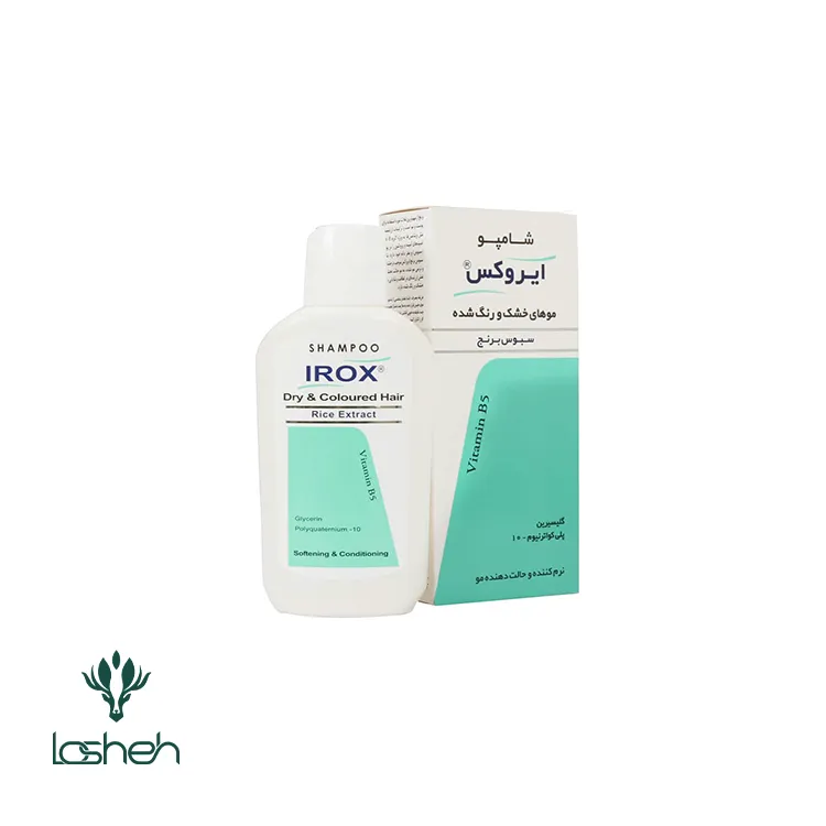 شامپو موهای خشک و رنگ شده سبوس برنج ایروکس